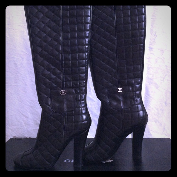 CHANEL Shoes - Chanel Knee High Boots